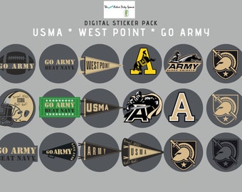 digital planner digital stickers USMA Army West Point GoodNotes PNG