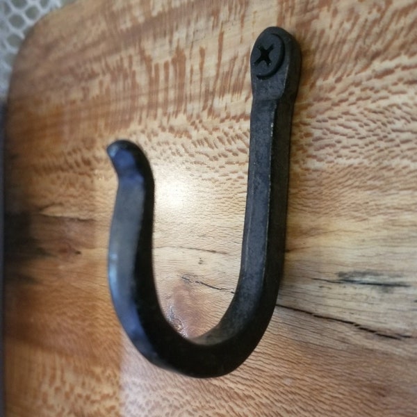 Cast Iron Wall Hooks - skillet hooks - pot hooks - kitchen cookware hooks - entryway coat hooks - heavy duty hook - kitchen towel hook rack