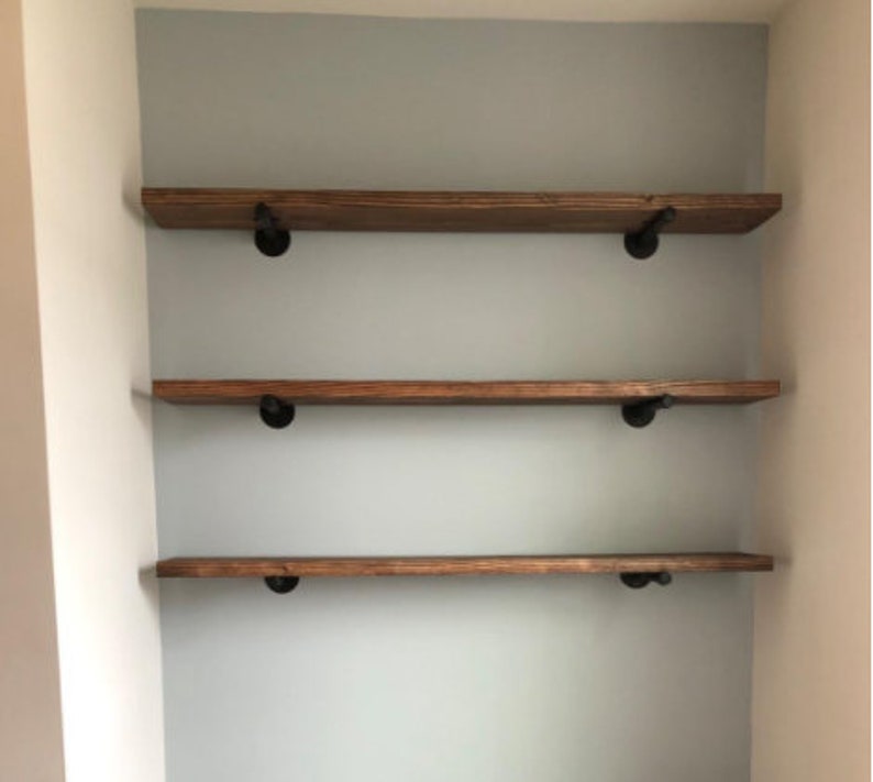 Shelf Brackets Pipe Hangers Industrial Pipe Shelf Brackets Etsy UK