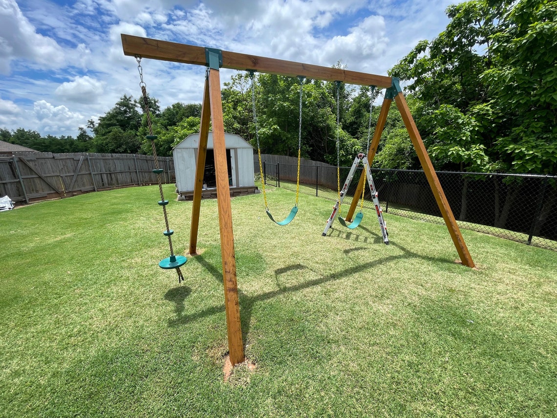 Pair of Premium Brackets for Wooden Aframe Swing Set DIY Etsy