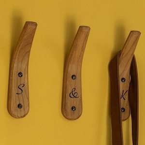 Personalised Wall Hooks, Hook with Initial, Wall hooks with names, personalised individual coat hook, door hook