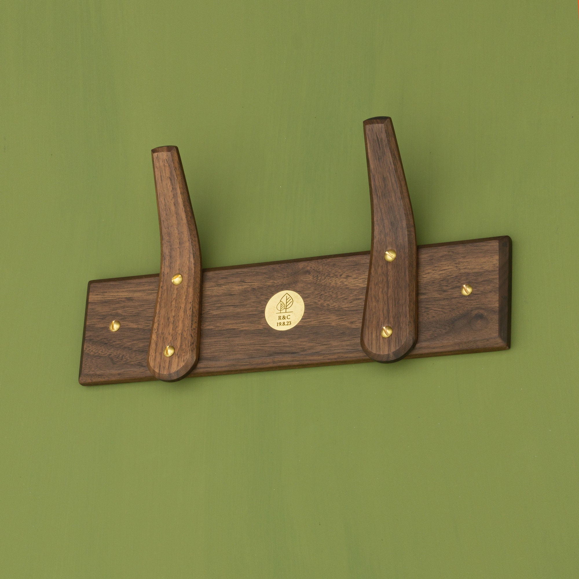 Personalised Wooden Coat Rack - Unique Wedding Gift For Couples