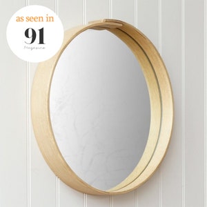 Round Wall Mirror | Oak | Walnut | Minimalist Mirror.