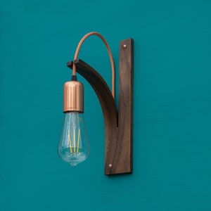 Walnut Wall Light | Minimalist Wooden Light