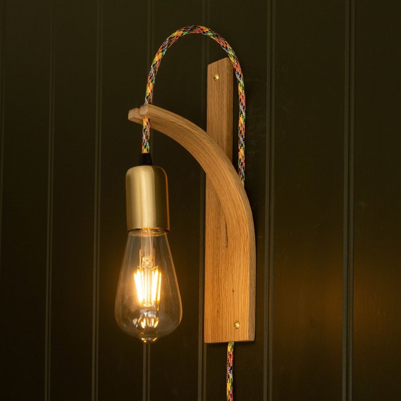 Wooden Sconce.
