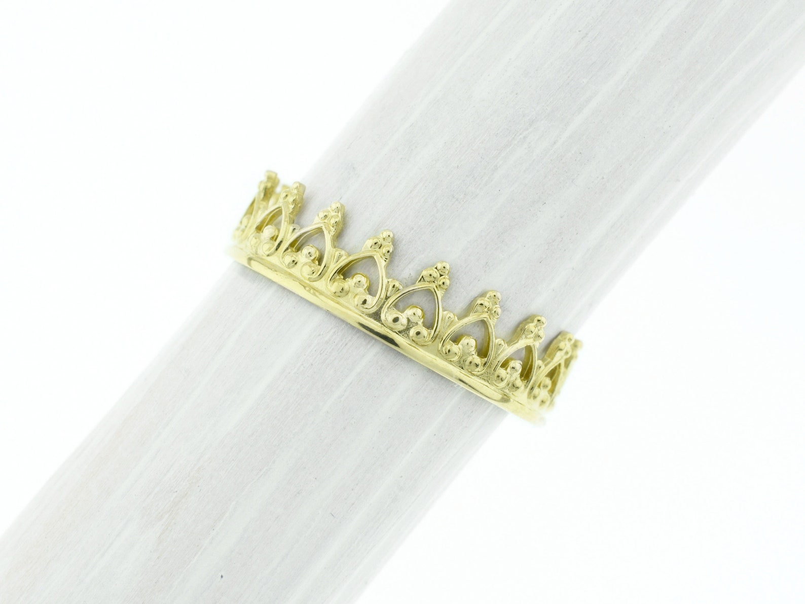 Crown Gold Ring Princess Gold Ring Rose Gold Crown Ring - Etsy