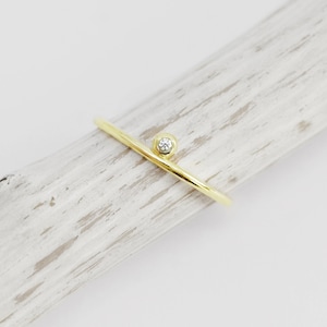 Delicate 14k gold diamond ring, tiny diamond gold ring, diamond rose gold ring, diamond engagament white gold ring