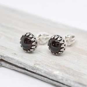 925 sterling silver circle black onyx stud earrings, black onyx stud earrings,  black onyx studs