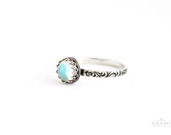 Silver ring Little Lagune with Blue topaz, silver statement blue topaz ring, silver ring blue stone, blue topaz ring