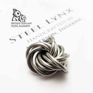 Mobii® ステンレススチール: スタイリッシュでユニークなオフィス/デスク/ポケット用フィジェットボール