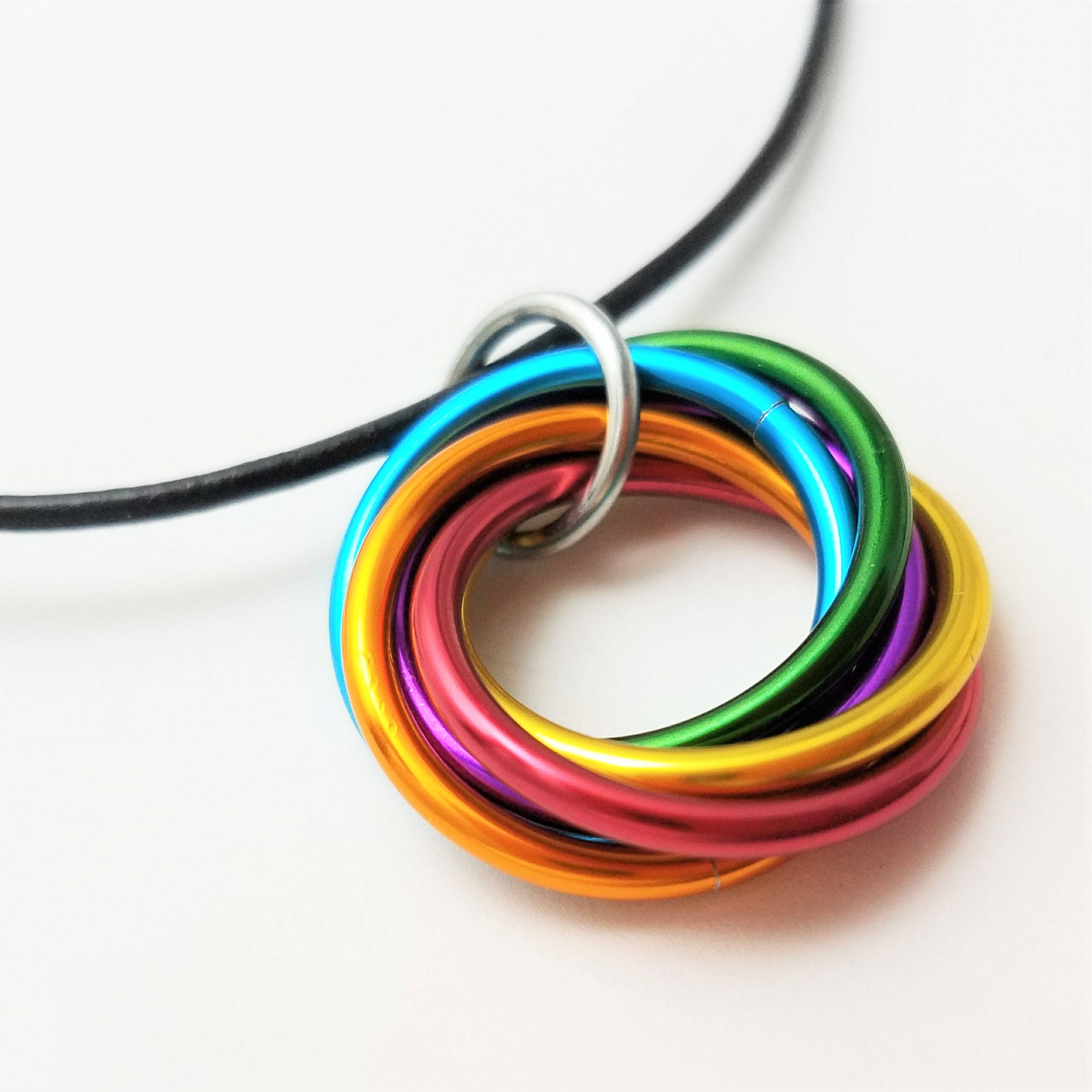 Infinity Custom Color Mix Ring Pendant Möbii® Fidget Etsy