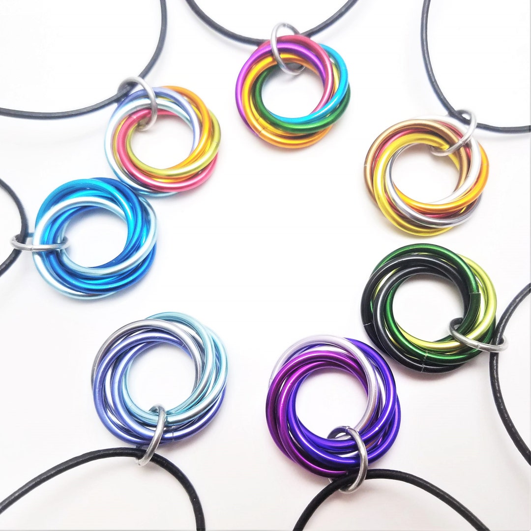 Infinity Custom Color Mix Ring Pendant Möbii® Fidget - Etsy