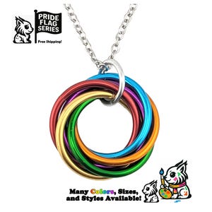 Joias PRIDE Möbii: Colares com Pingente, Chaveiros ou Brincos - Bandeiras LGBTQ+ Discretas e Elegantes