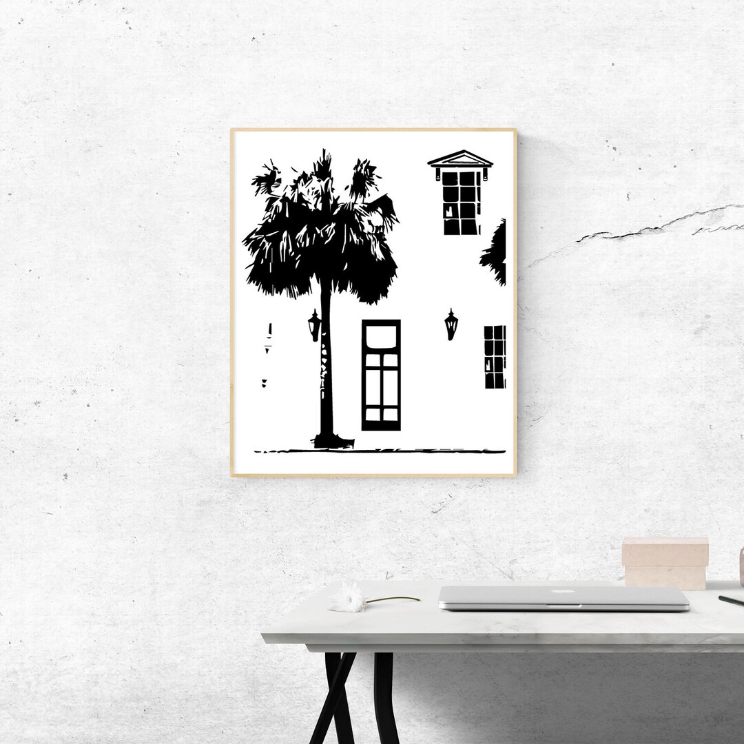 Charleston Print Charleston SC Art City Print Charleston Etsy