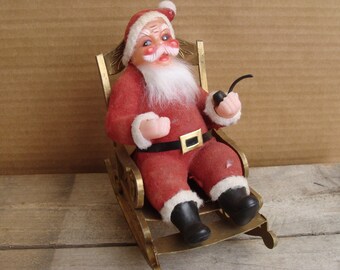Santa in Chair | Etsy