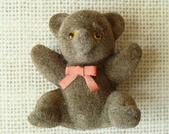 mini flocked teddy bears in bulk