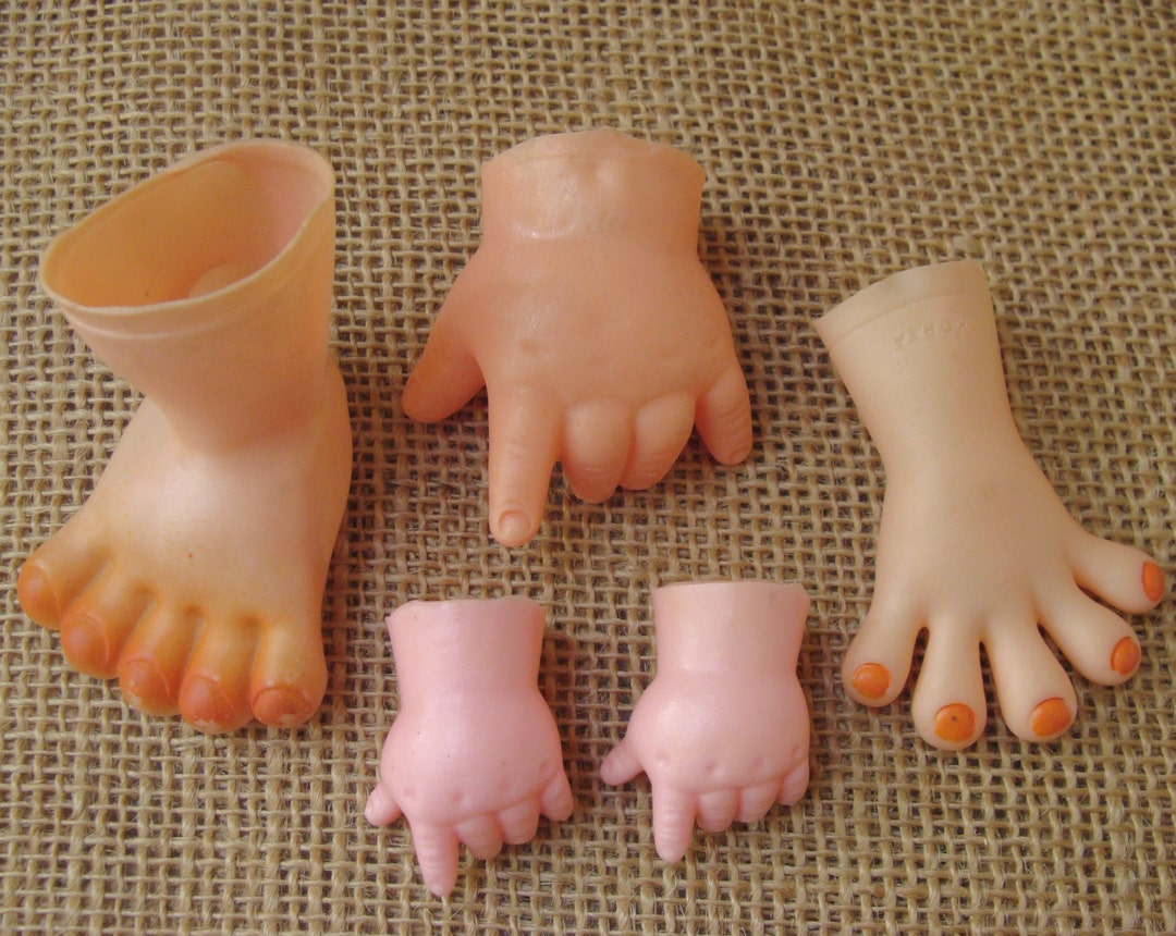 Mixed Lot of Doll Hands Feet Craft Parts 1 3/8 to 2 Etsy