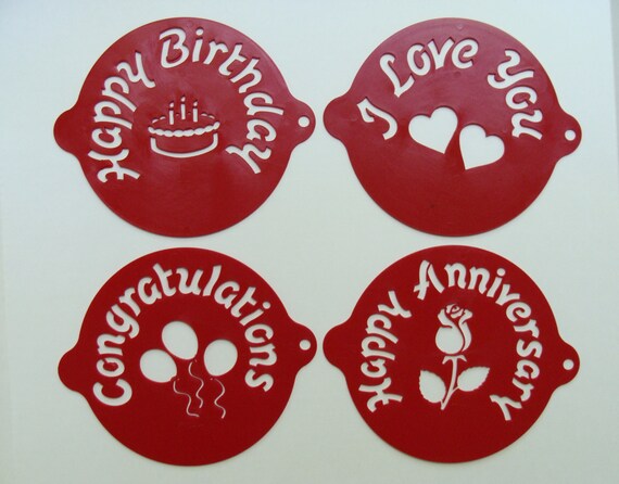 Feliz Aniversário 783-068 estêncil