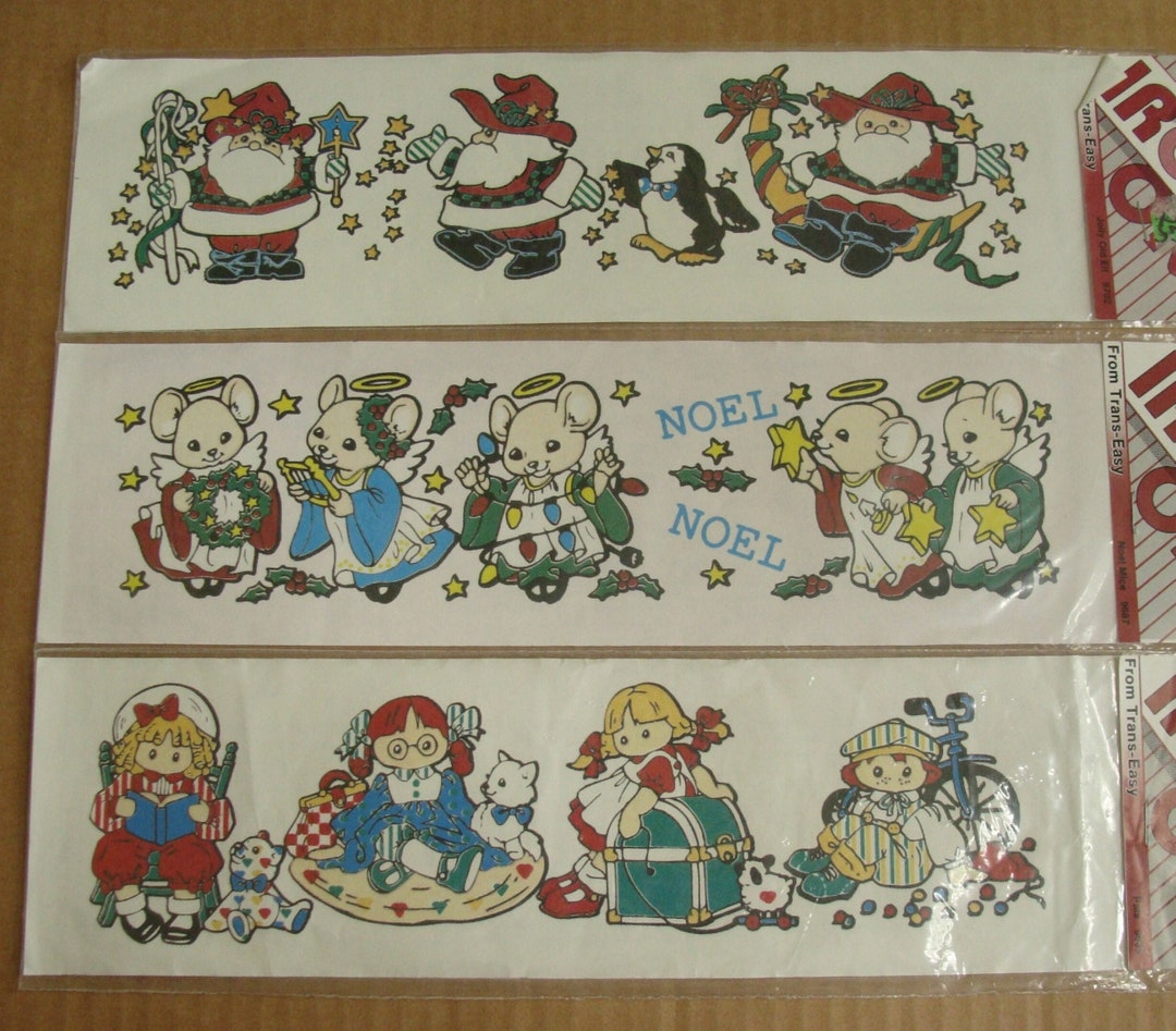 Lot of Christmas Iron on Transfers for Ugly Sweaters and Christmas