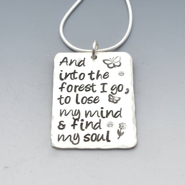 Quote Pendant Etsy