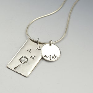 PE760 Sterling Silver Dandelion Pendant image 2