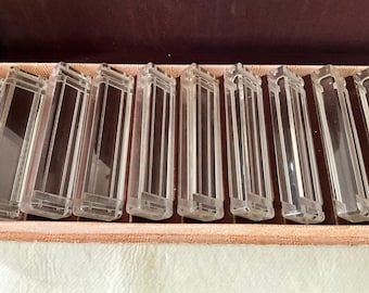 Messerablagen aus Plexiglas, 12er-Set, 1950er Jahre