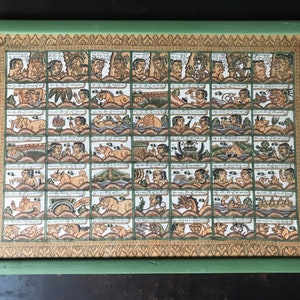 Pittura balinese - Pittura indonesiana - Caratteri asiatici - Scrittura asiatica - Storia dipinta