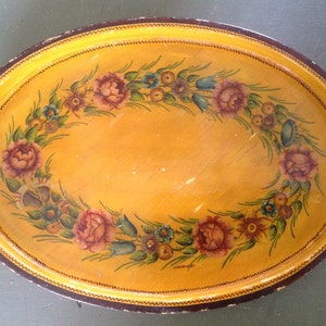 Small wooden tray around 1920