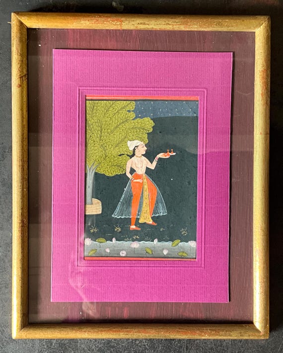 Indian Miniatures, Late 19th Century, Portraits of Women, Set of 5