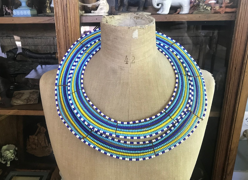 Massai Necklace Ethnic Necklaces Kenya Tanzania Etsy