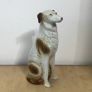 Painted porcelain greyhound