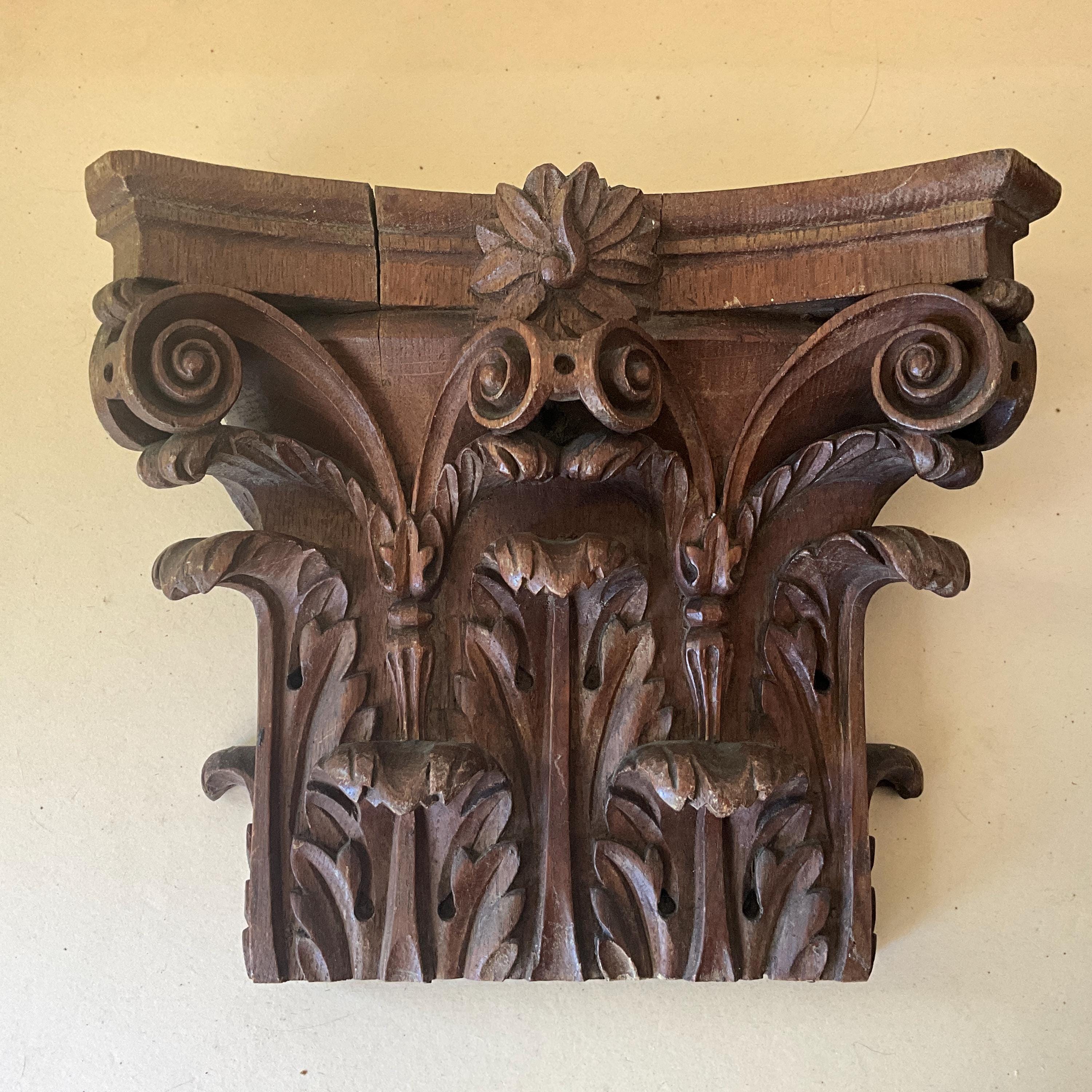 Antique wood capital - Etsy 日本