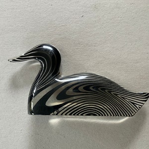 Lucite duck by Abraham Palatnik, circa 1970