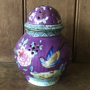 Perfume burner lamp, aérozon lamp, 1930 lamp, hand painted, smoke catcher