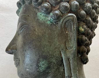 タイのスコータイの銅製仏頭（木台座付き） - Etsy 日本