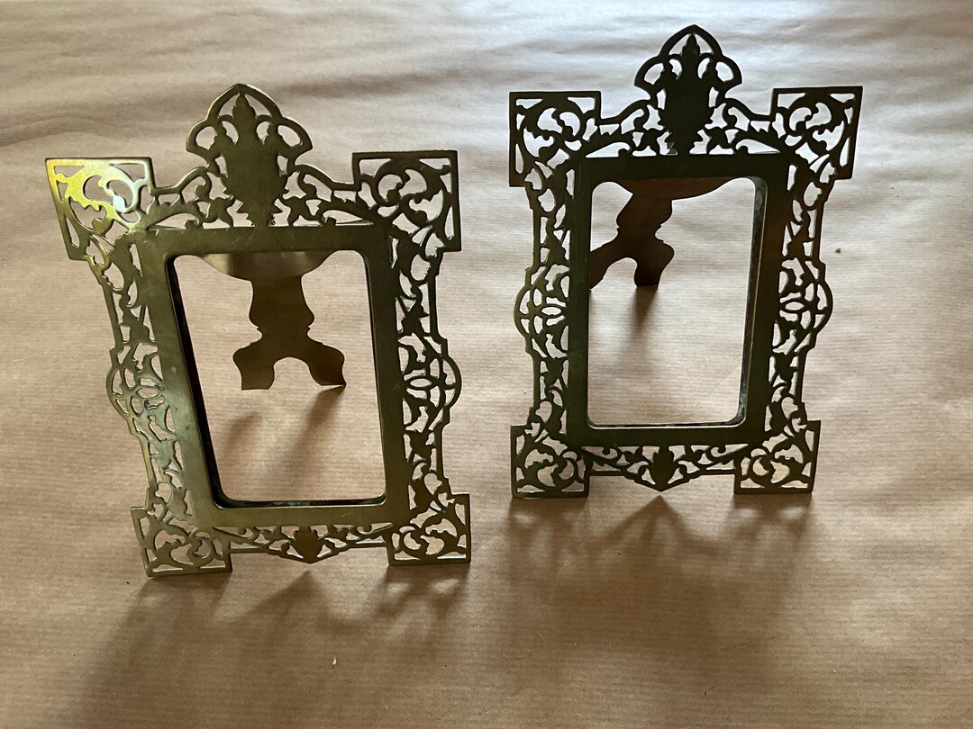 Set of 2 Openwork Metal Photo Frames - Etsy