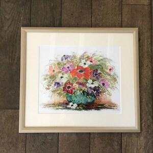 Ramo de flores, acuarela sobre papel