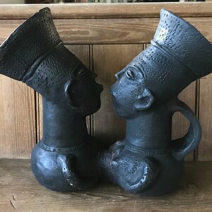 Mangbetu double terracotta jar