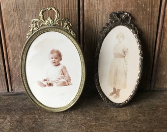 Set of 2 old photo frames from the 1920s