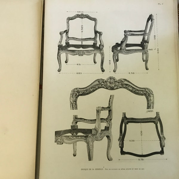 Le mobilier national , bois de sièges, collection Ernest Dumonthier