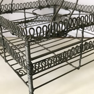 Metal basket for 4 glasses or jam jars