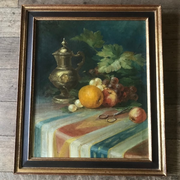 Peinture à l’huile, peinture sur toile, nature morte