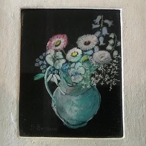 Sticker Bouquet de fleurs sauvages. style impressionniste. 