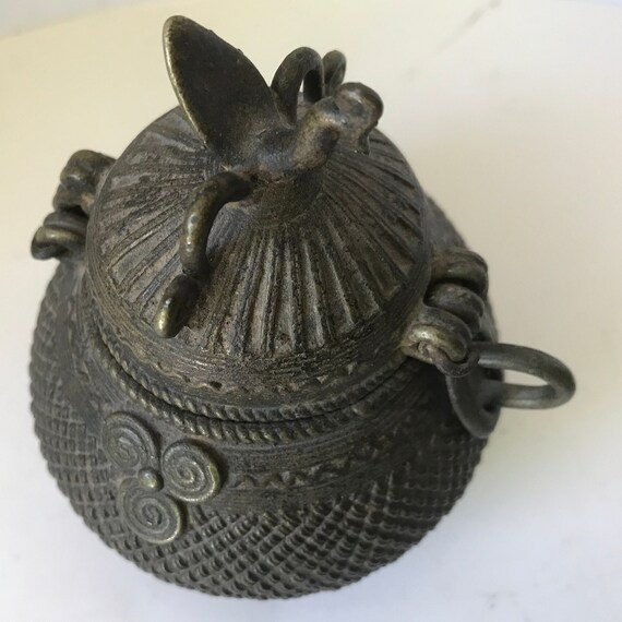 Bronze Dhokra Work Money Box - 19thC Bronze Dhokra Work Money Box - 19thC