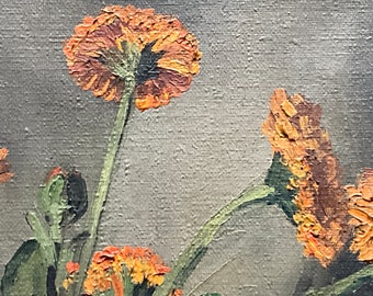 キャンバスに油彩画、花束 by J.Ausloos - Etsy 日本