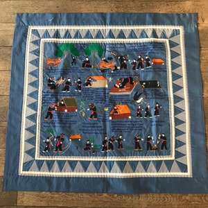 Patchwork and embroidery, manual work, handmade, story for children, children&#39;s room