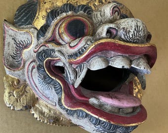 Indonesian Barong wooden mask