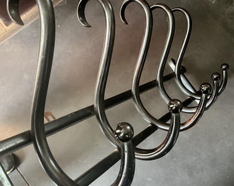 Thonet coat rack circa 1900, blackened wood