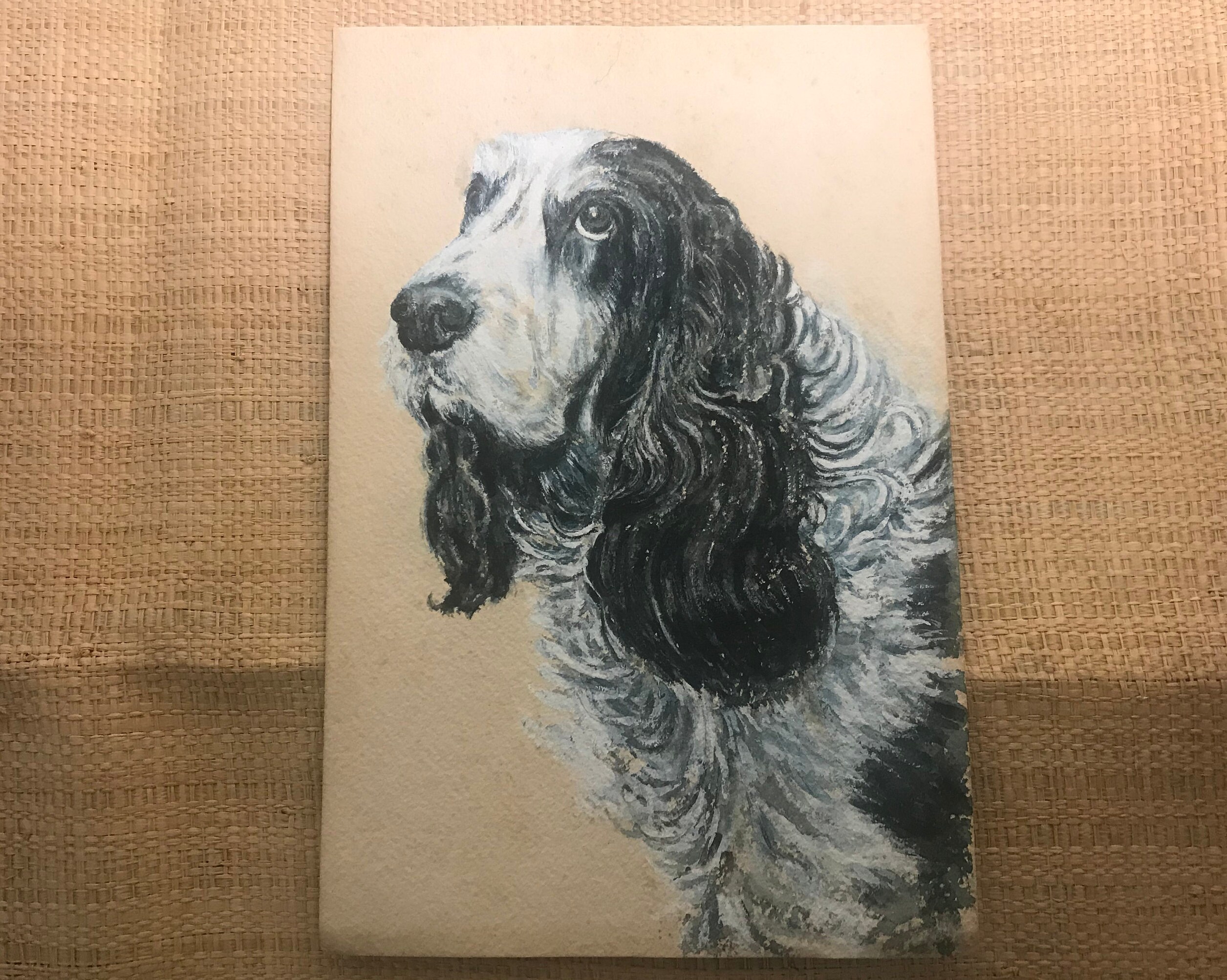 Cocker Spaniel Drawing Painted Dog Gouache Etsy 日本 Cocker Spaniel Drawing Painted Dog Gouache Etsy 日本