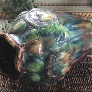 Flemish stoneware vase, art nouveau period and style
